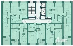 1-к квартира, вторичка, 40м2, 2/12 этаж