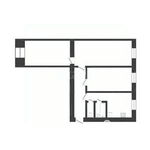 3-к квартира, вторичка, 60м2, 1/3 этаж