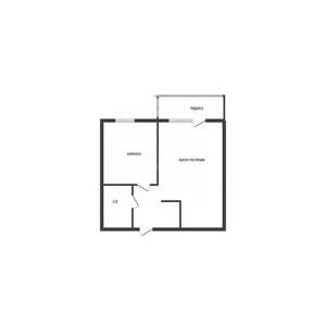 1-к квартира, вторичка, 28м2, 4/14 этаж