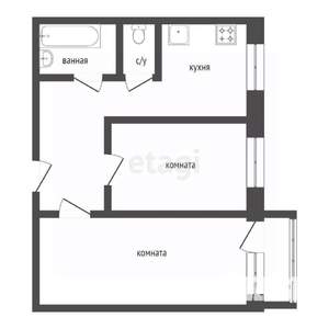 2-к квартира, вторичка, 49м2, 6/10 этаж