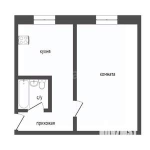 1-к квартира, вторичка, 30м2, 2/5 этаж