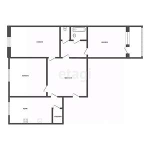 3-к квартира, вторичка, 62м2, 7/10 этаж