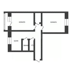 2-к квартира, вторичка, 44м2, 2/5 этаж
