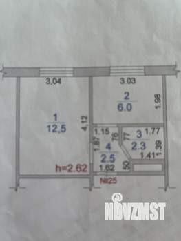 1-к квартира, вторичка, 24м2, 5/10 этаж