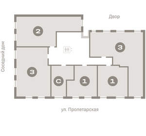 1-к квартира, вторичка, 40м2, 3/15 этаж
