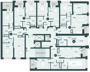 Студия квартира, вторичка, 23м2, 2/12 этаж