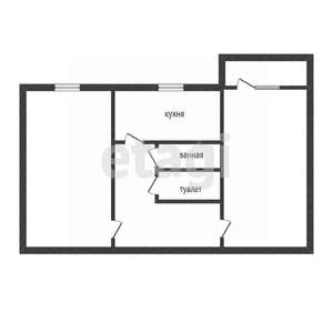 2-к квартира, вторичка, 45м2, 4/5 этаж