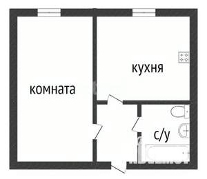 1-к квартира, вторичка, 33м2, 8/9 этаж