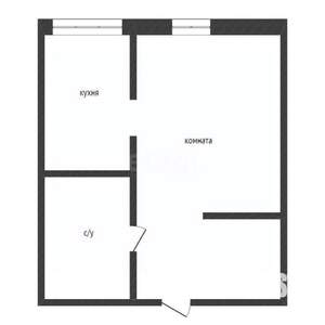 2-к квартира, вторичка, 28м2, 1/5 этаж