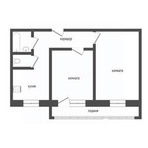 2-к квартира, вторичка, 40м2, 8/10 этаж