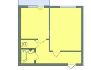 1-к квартира, вторичка, 41м2, 4/10 этаж
