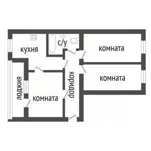 3-к квартира, вторичка, 80м2, 10/10 этаж