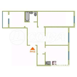 3-к квартира, вторичка, 62м2, 9/9 этаж