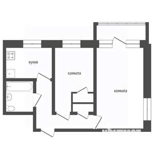 2-к квартира, вторичка, 50м2, 9/9 этаж