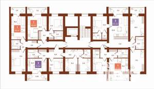 1-к квартира, строящийся дом, 49м2, 4/9 этаж
