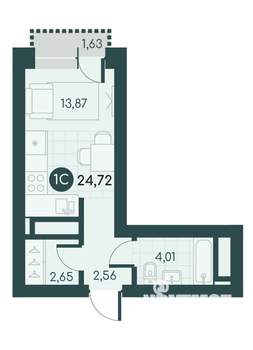 Студия квартира, вторичка, 25м2, 5/12 этаж