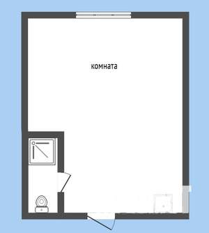 Студия квартира, вторичка, 25м2, 1/5 этаж