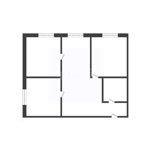 3-к квартира, вторичка, 41м2, 1/5 этаж