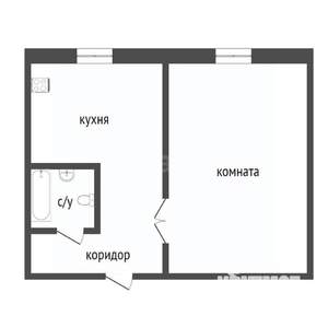1-к квартира, вторичка, 28м2, 1/5 этаж