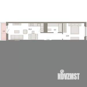 2-к квартира, вторичка, 73м2, 5/8 этаж
