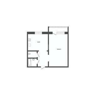 1-к квартира, вторичка, 33м2, 10/10 этаж