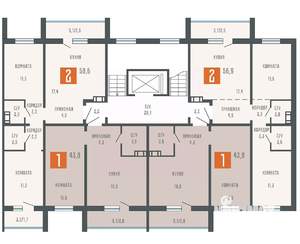 2-к квартира, вторичка, 59м2, 5/10 этаж