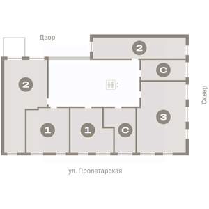 1-к квартира, вторичка, 44м2, 2/9 этаж