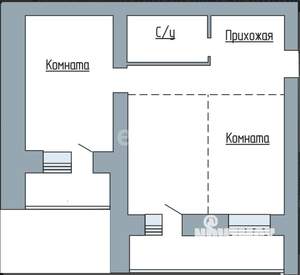 2-к квартира, вторичка, 59м2, 3/17 этаж