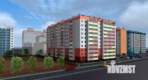 2-к квартира, строящийся дом, 51м2, 10/10 этаж