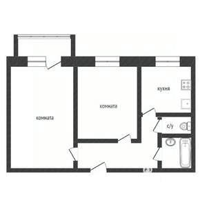 2-к квартира, вторичка, 50м2, 6/9 этаж
