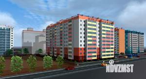 2-к квартира, строящийся дом, 51м2, 10/10 этаж