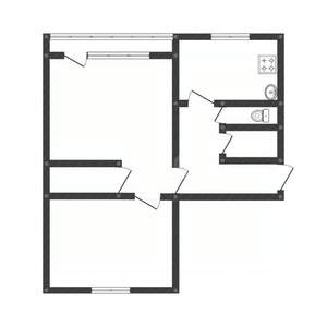 2-к квартира, вторичка, 46м2, 1/5 этаж