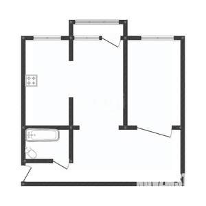 2-к квартира, вторичка, 43м2, 5/5 этаж