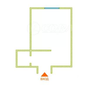 Студия квартира, вторичка, 25м2, 1/5 этаж