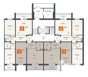 1-к квартира, вторичка, 44м2, 1/10 этаж