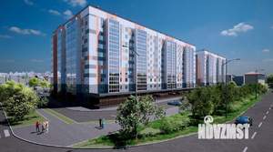 2-к квартира, строящийся дом, 57м2, 4/10 этаж