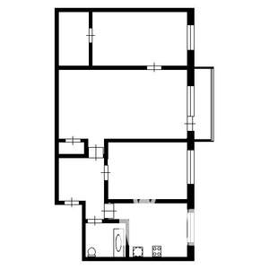 3-к квартира, вторичка, 58м2, 5/5 этаж