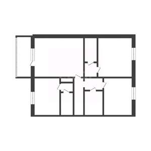 3-к квартира, вторичка, 69м2, 2/5 этаж