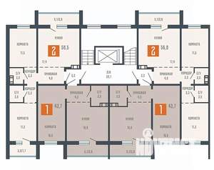 1-к квартира, вторичка, 44м2, 8/10 этаж