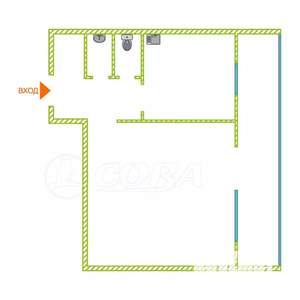 1-к квартира, вторичка, 33м2, 2/10 этаж