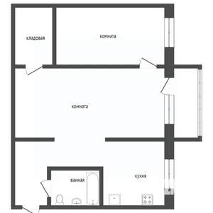 2-к квартира, вторичка, 63м2, 5/5 этаж