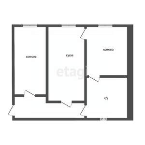 2-к квартира, вторичка, 58м2, 2/3 этаж