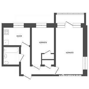 2-к квартира, вторичка, 52м2, 7/9 этаж
