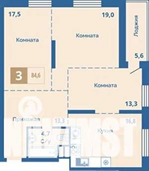 Студия квартира, сданный дом, 85м2, 2/15 этаж
