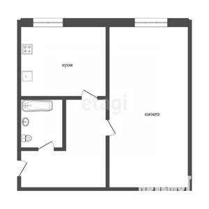 1-к квартира, вторичка, 29м2, 1/5 этаж