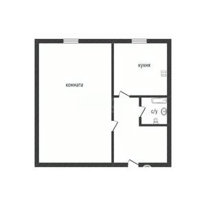 1-к квартира, вторичка, 31м2, 1/5 этаж