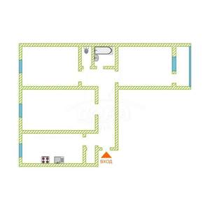 3-к квартира, вторичка, 62м2, 5/9 этаж
