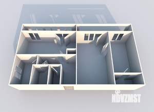 3-к квартира, вторичка, 61м2, 8/9 этаж