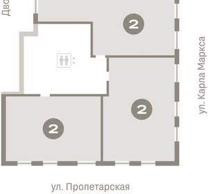 2-к квартира, вторичка, 72м2, 9/15 этаж