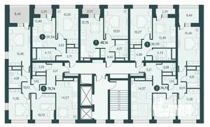 3-к квартира, вторичка, 79м2, 2/12 этаж